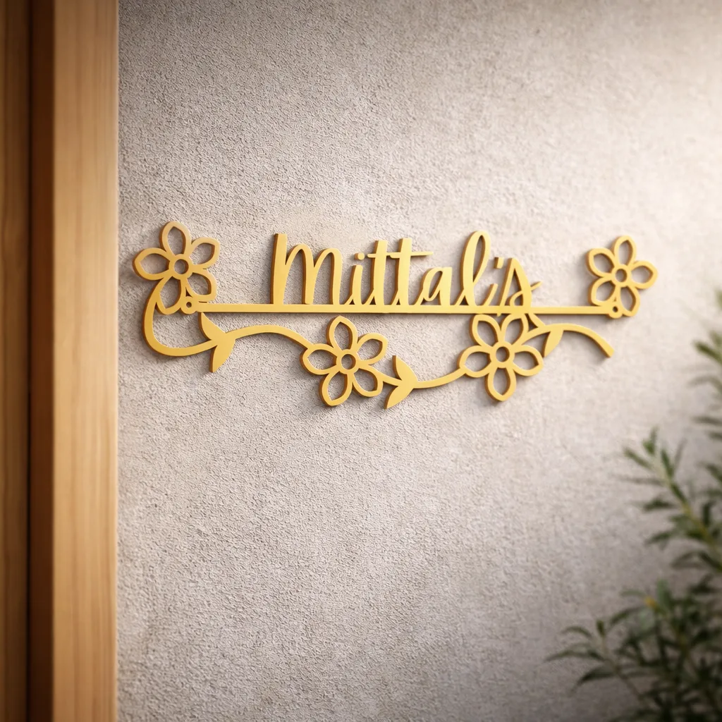 Bloomline Signature Name Plate