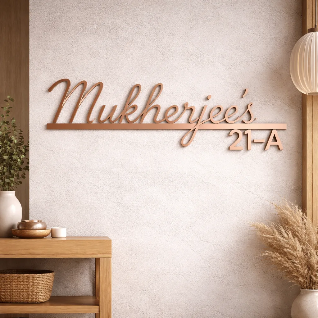 Designer Signature Name Plate