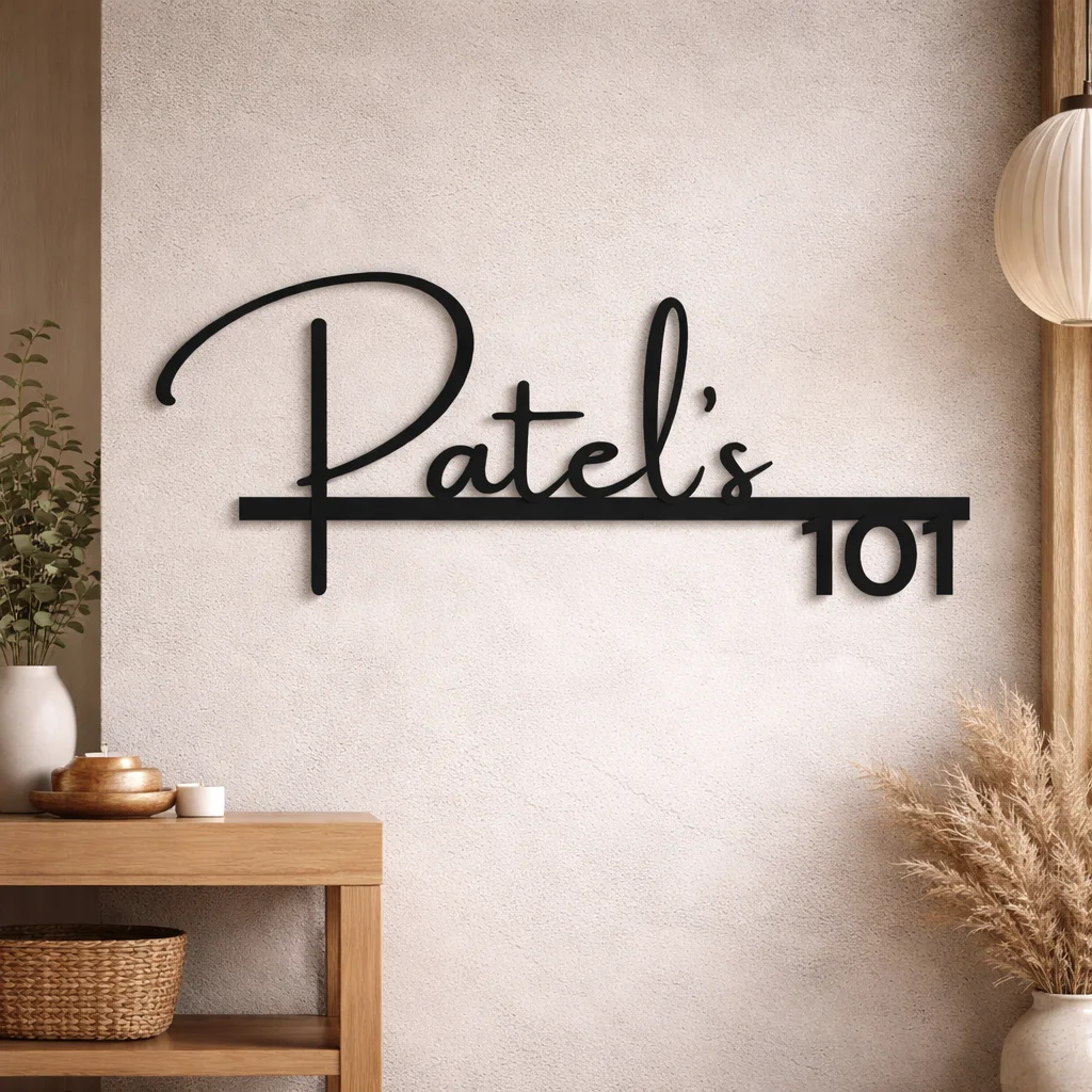Designer Signature Name Plate