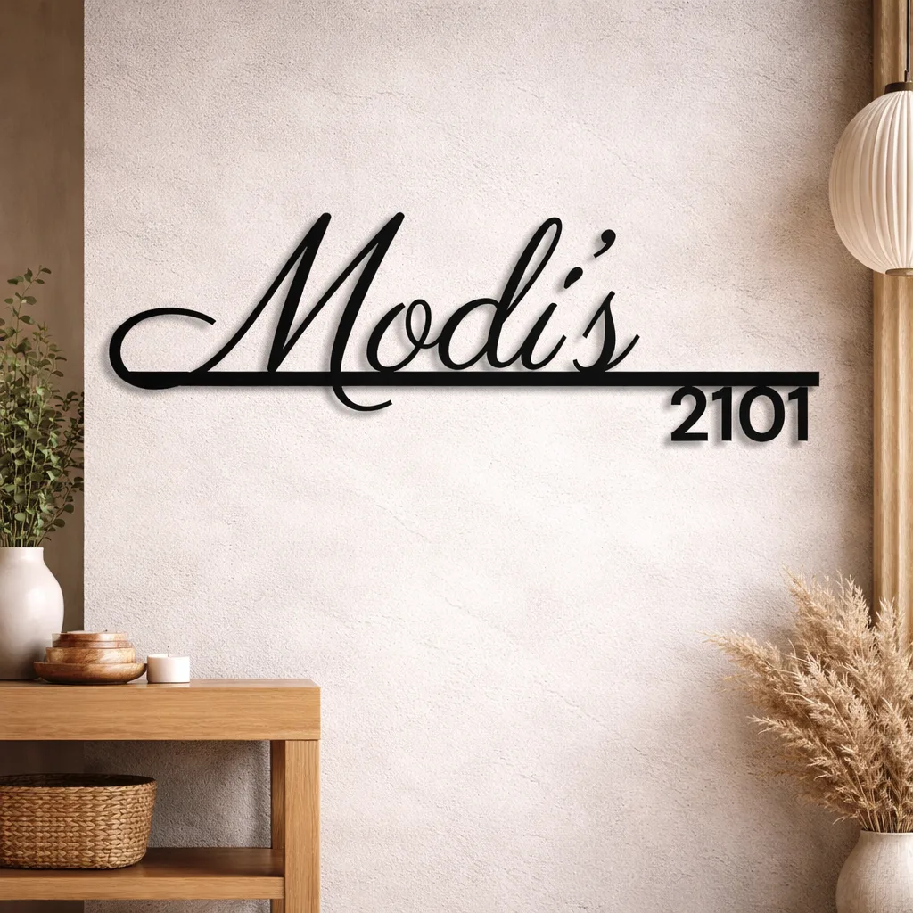 Designer Signature Name Plate