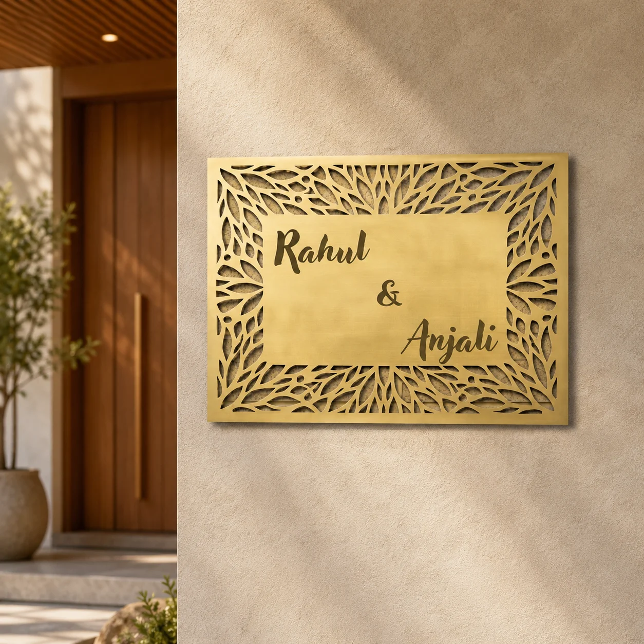 Elite Couple Name Plate