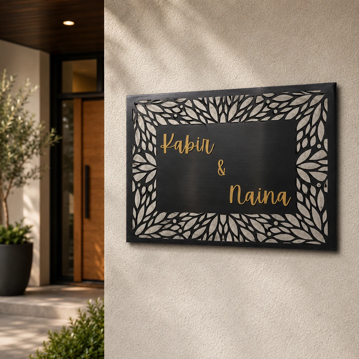 Elite Couple Name Plate