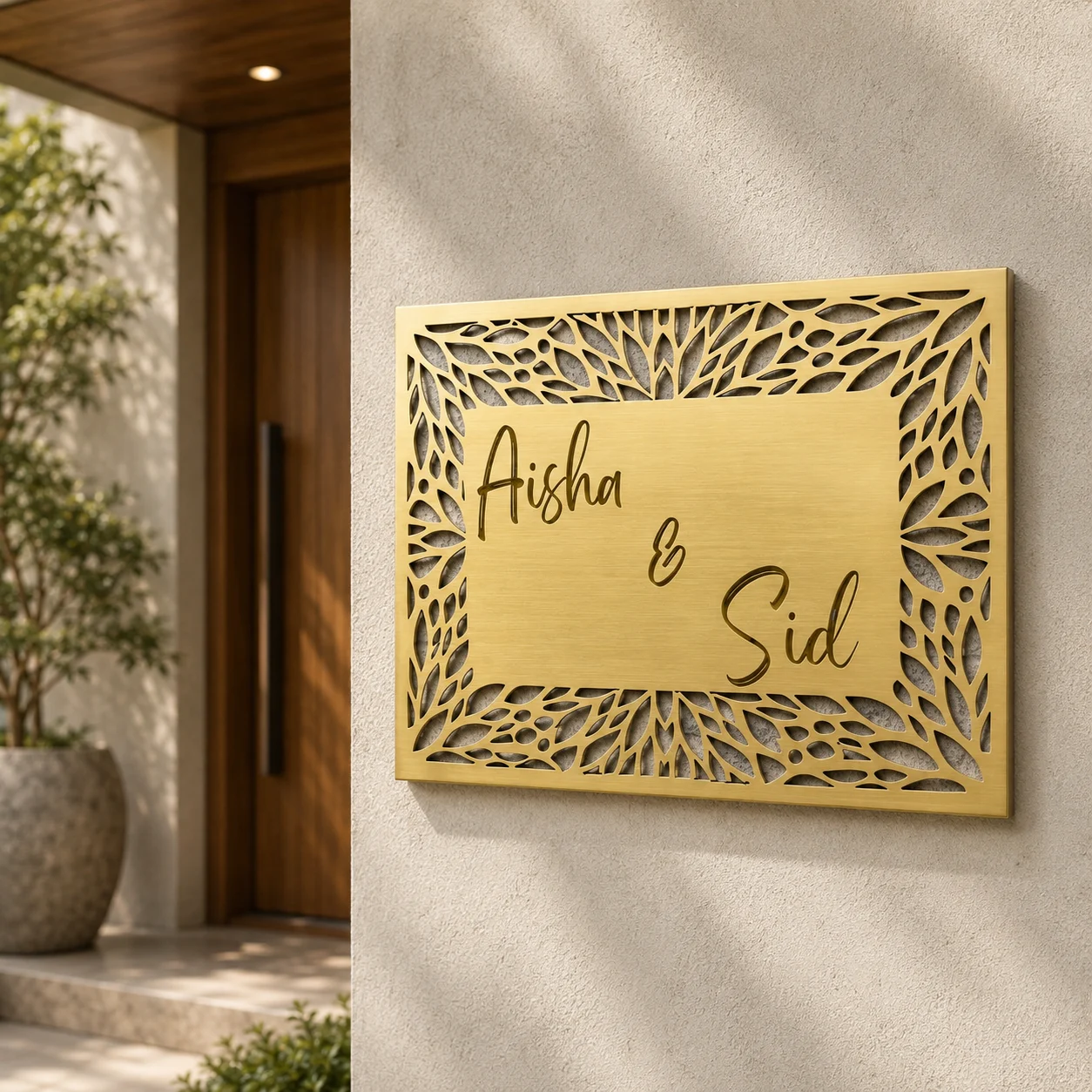 Elite Couple Name Plate