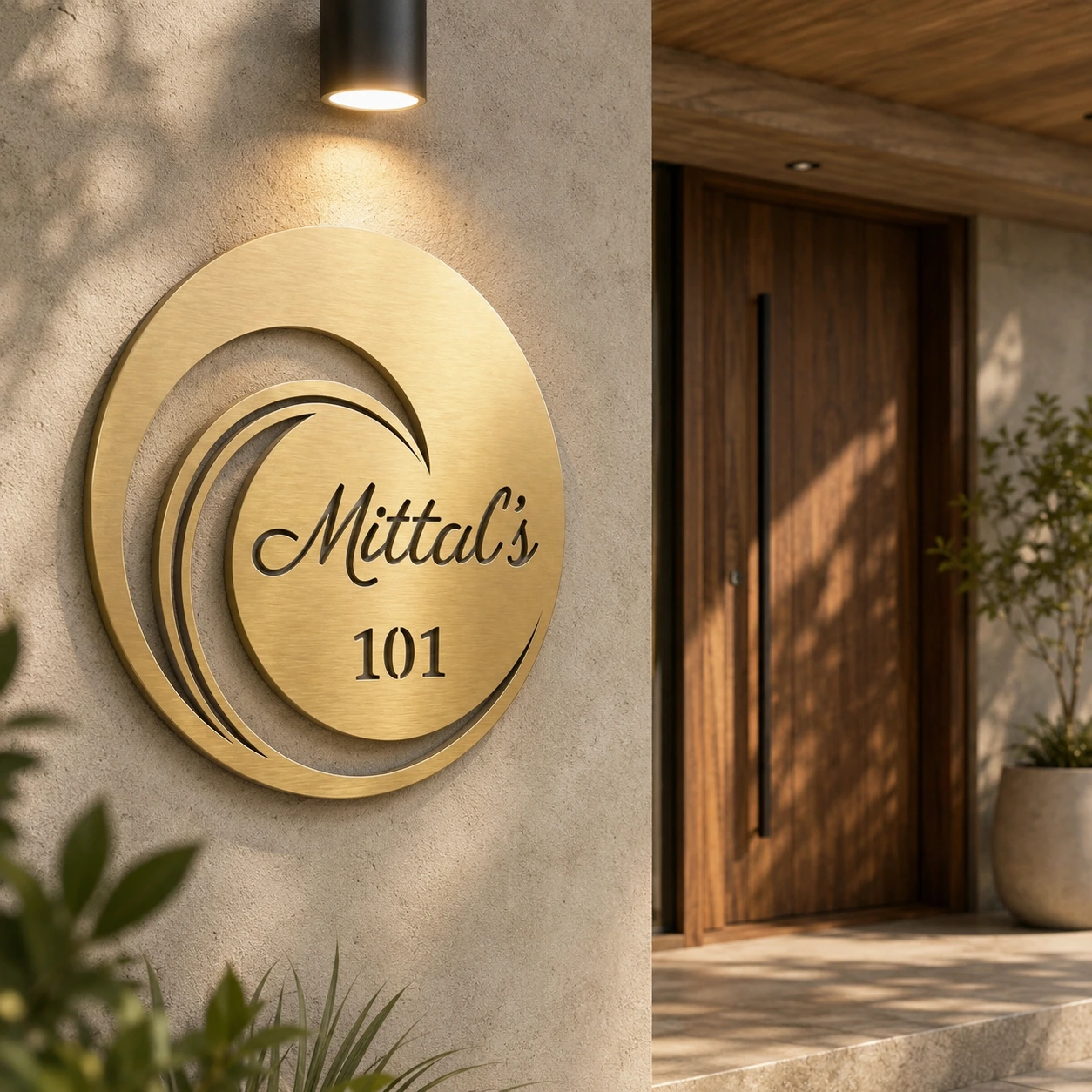 Elite Round Name Plate