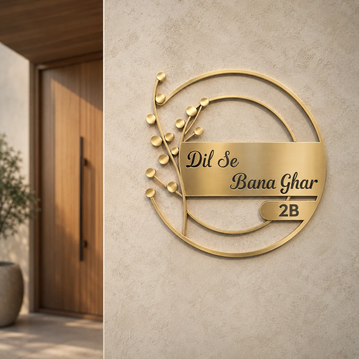 Flora Nest Name Plate