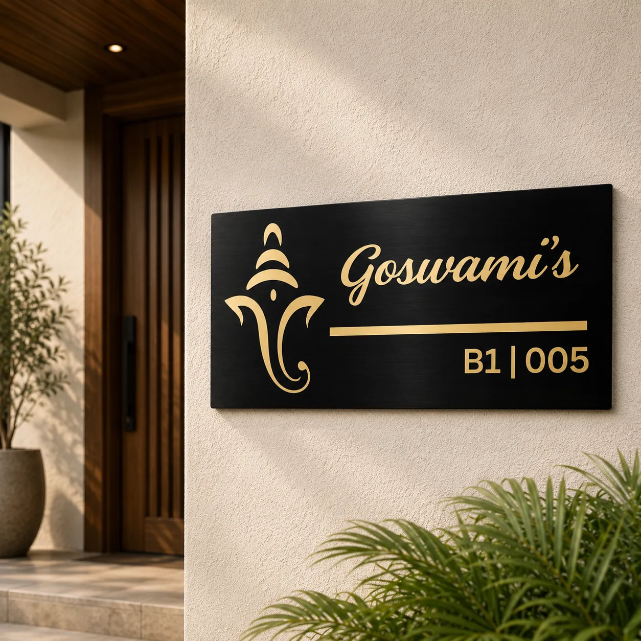 Ganesha Grace Name Plate