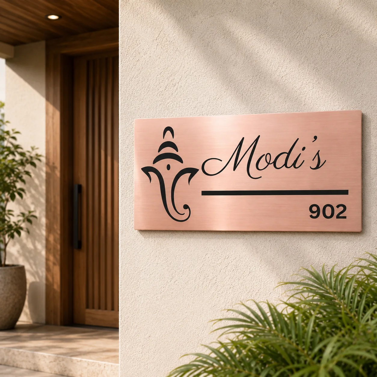 Ganesha Grace Name Plate