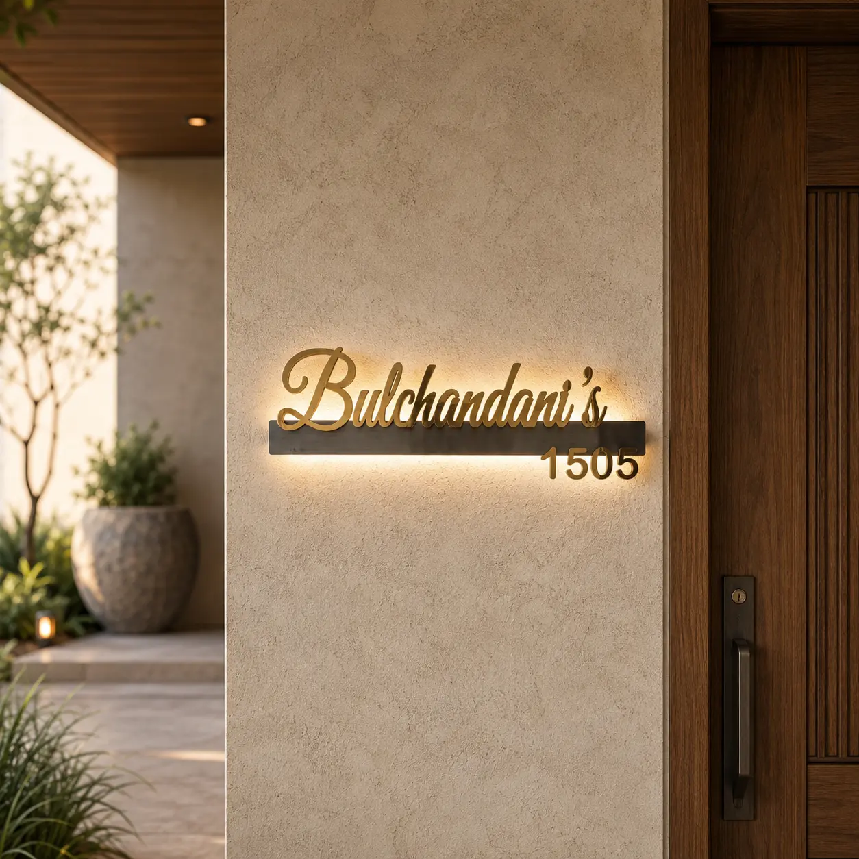 Glow Signature Name Plate