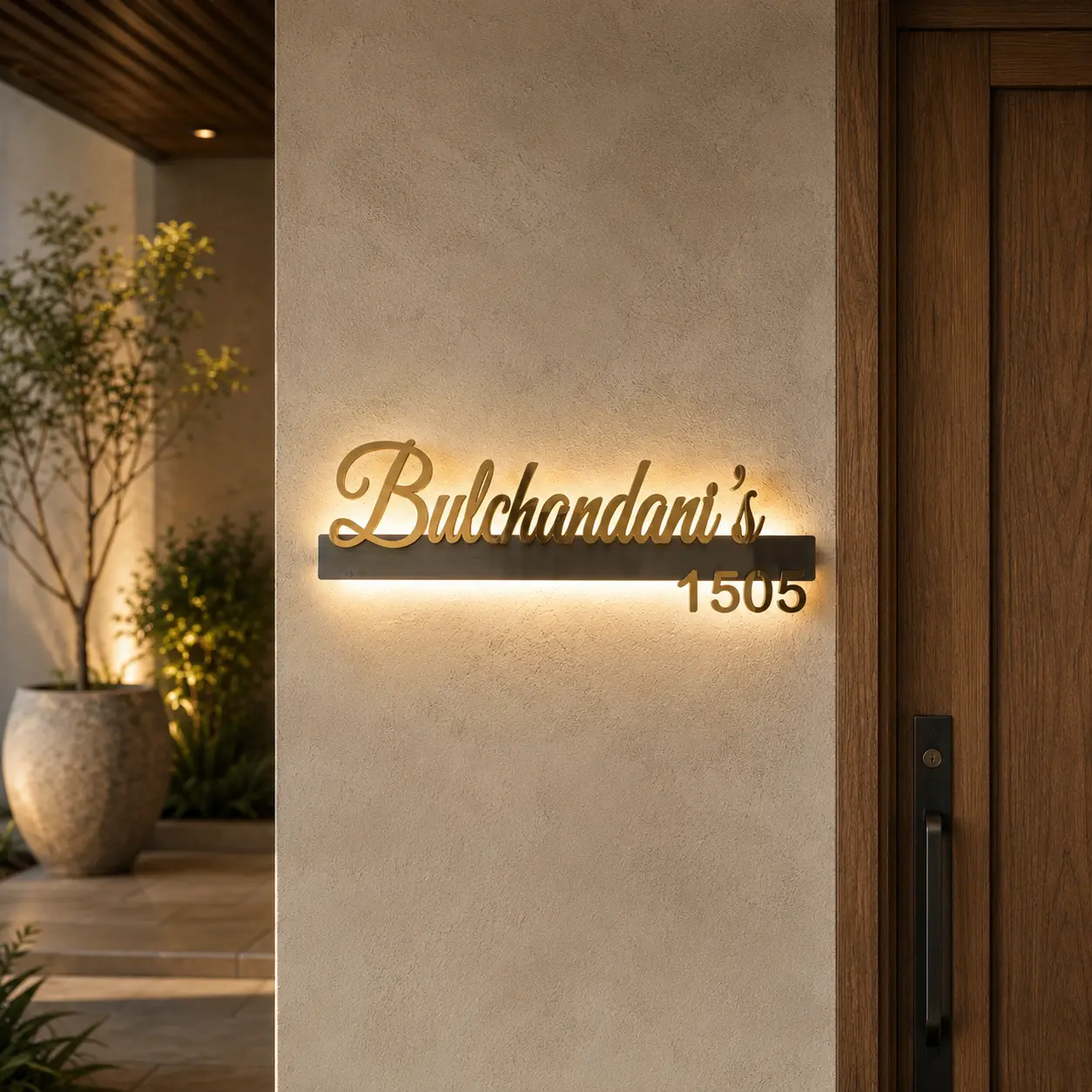 Glow Signature Name Plate