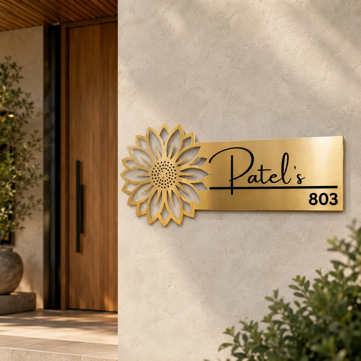 Luxury Blossom Name Plate