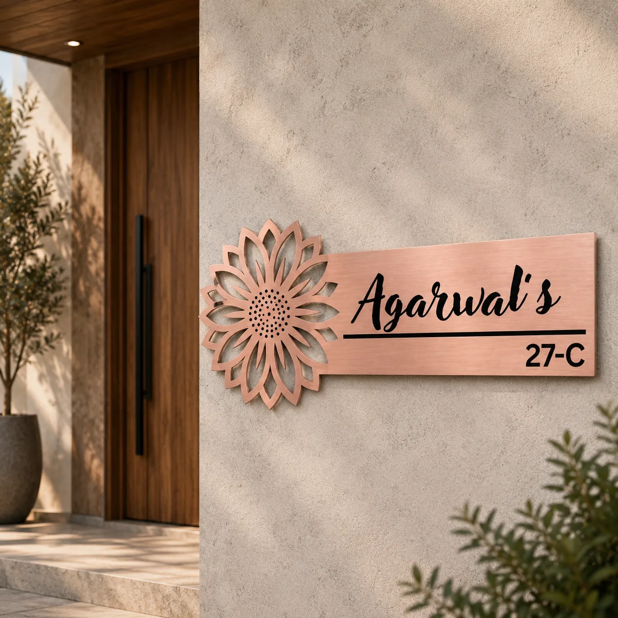 Luxury Blossom Name Plate