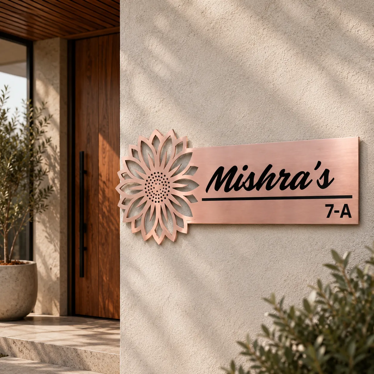 Luxury Blossom Name Plate