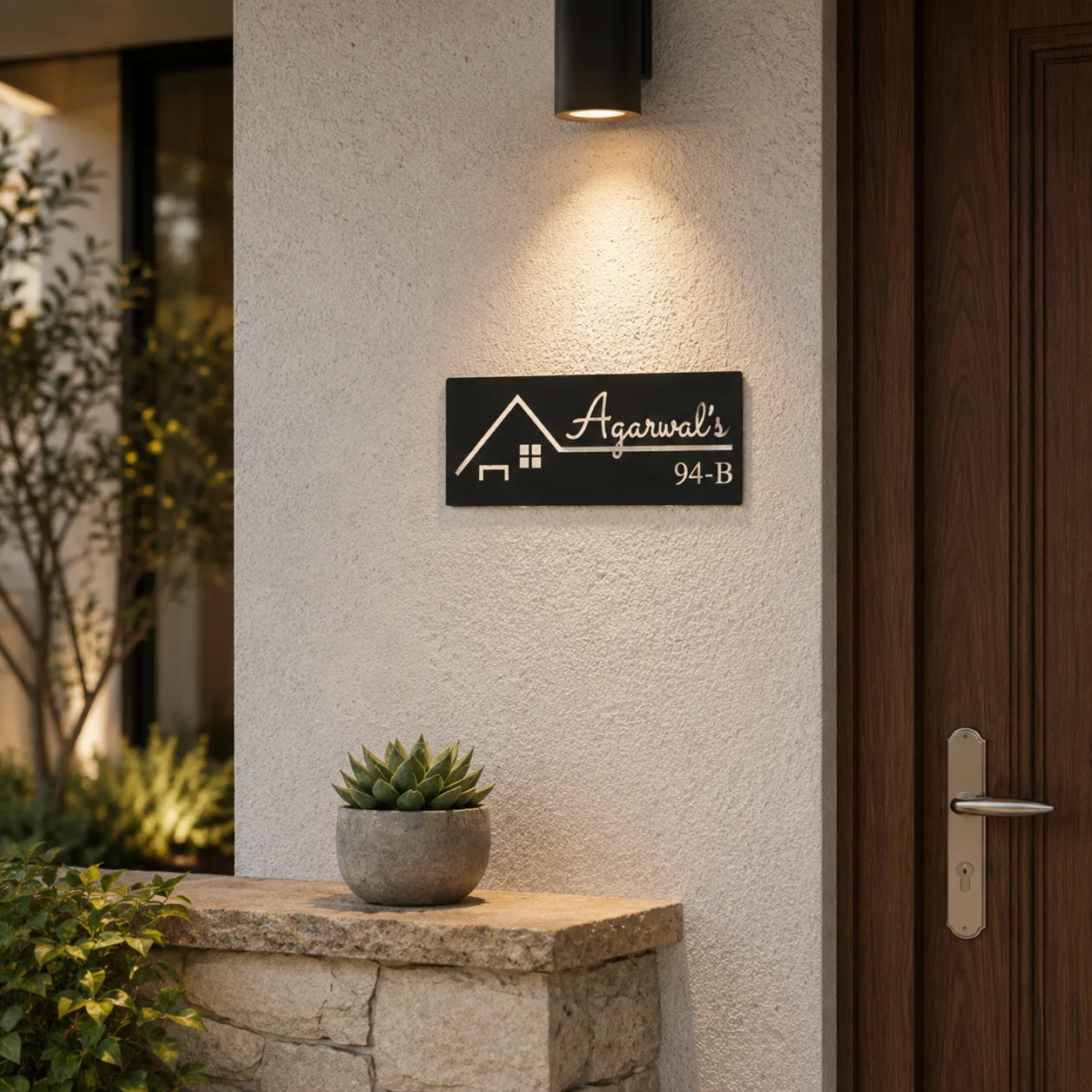 Luxury Family Name Plate