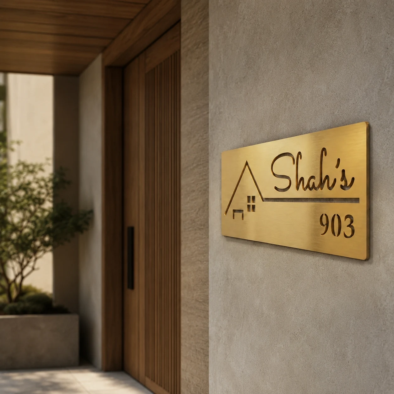 Luxury Family Name Plate