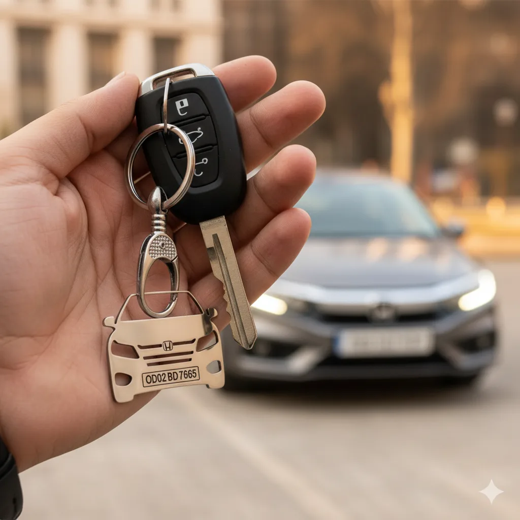 Personalised Car Keychain