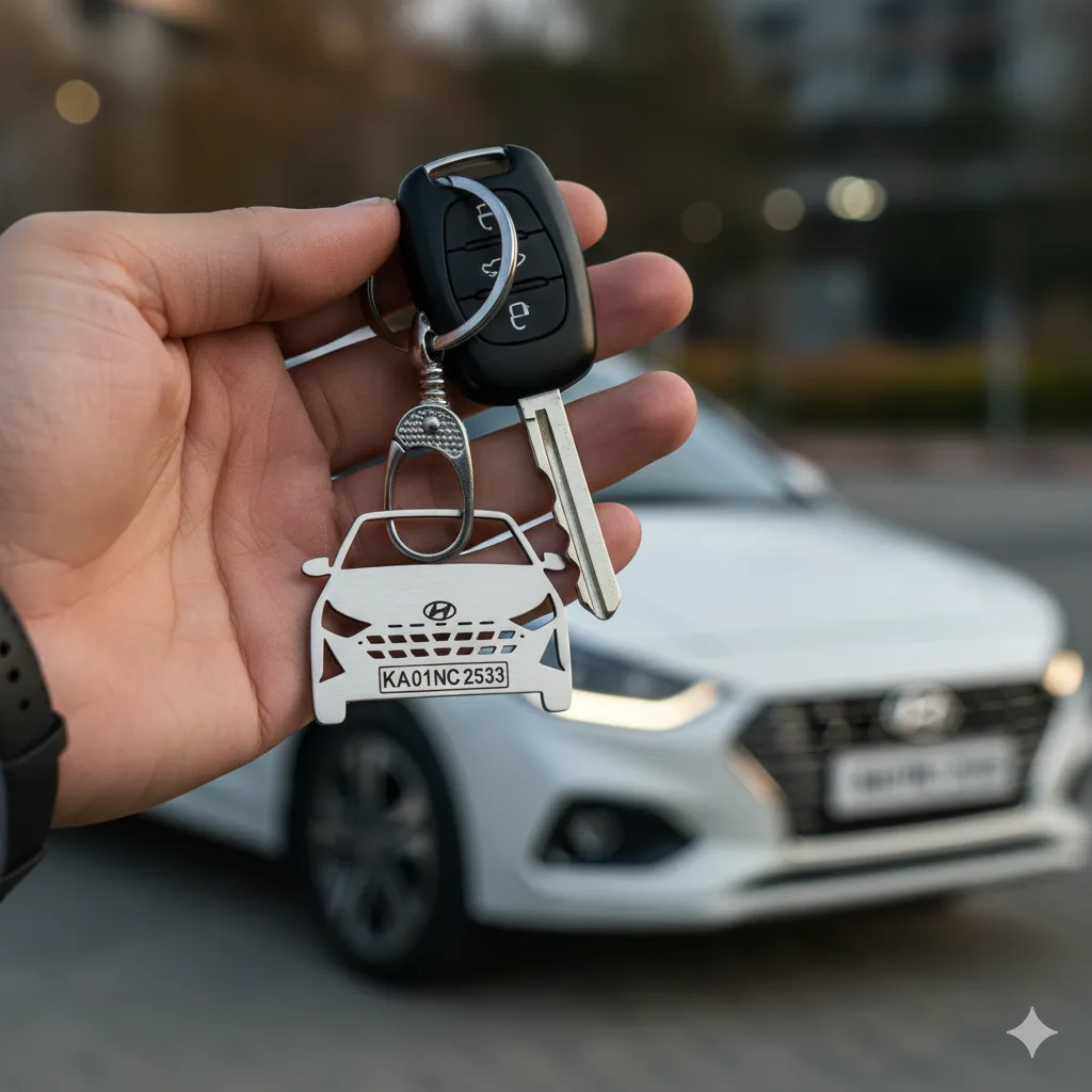 Personalised Car Keychain