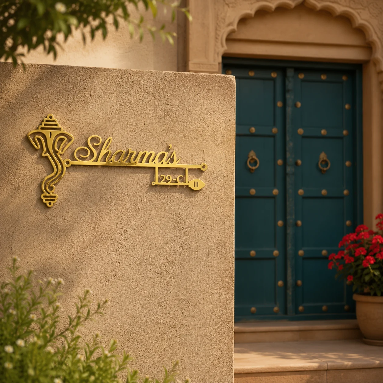 Vastu Inspired Ganesha Name Plate