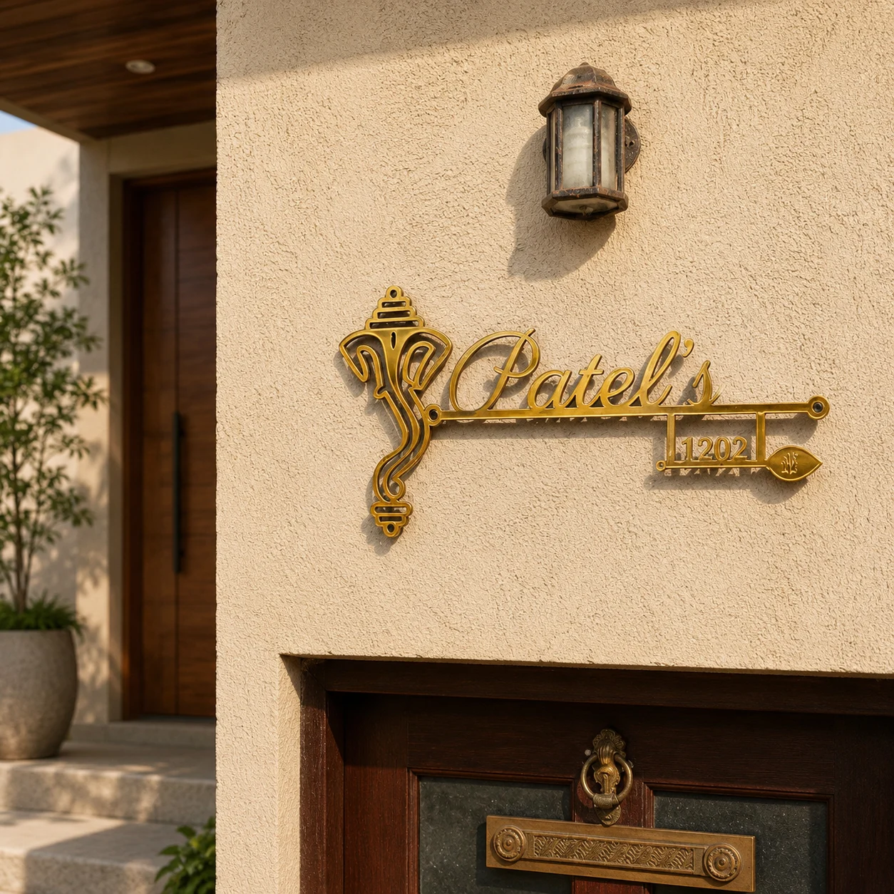 Vastu Inspired Ganesha Name Plate